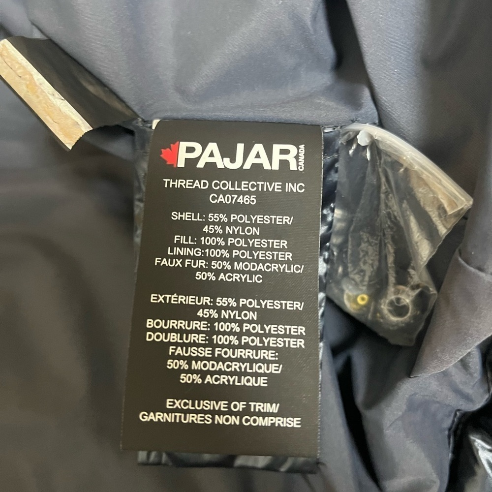 Pajar VIKTORIA GIRLS' PUFFER JACKET-Graphite, size 18 - Picture 6 of 6